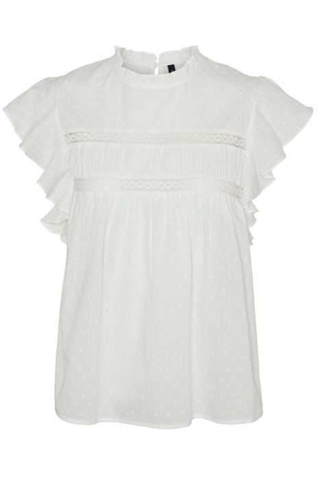 Vero Moda vmtrine sl lace top wvn noos